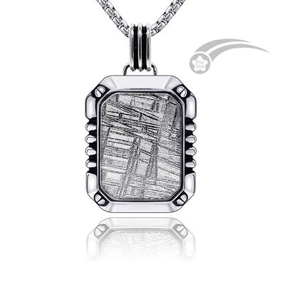 Pendant météorite homme en acier inoxydable Pendant 18*25mm