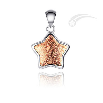 Star Meteorite 925 Pendentif en argent sterling bijoux de mode Tailles différentes