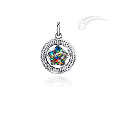 Météorite distincte Galaxy 925 en forme d'étoile d'argent Pendentif 18-20mm Taille