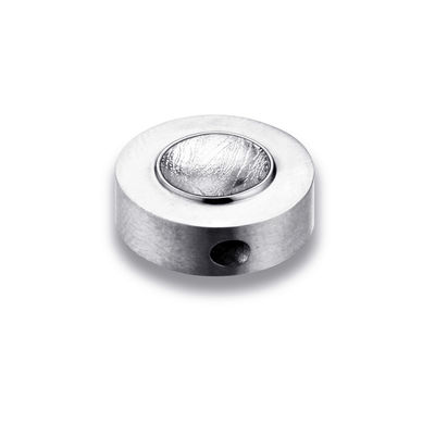 15 mm en forme de tambour pendentif météorite en acier inoxydable bijoux en titane