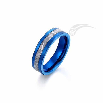 Météorite de tungstène plaqué en bleu