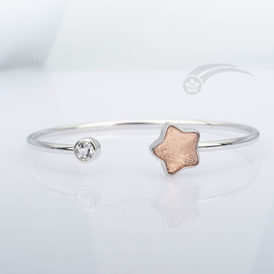 Bracelet à la mode en argent sterling 925 météorite en forme d' étoile