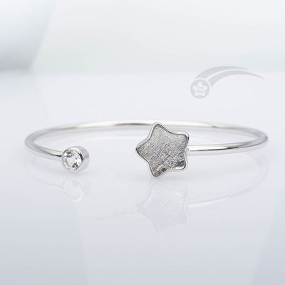 Bracelet à la mode en argent sterling 925 météorite en forme d' étoile