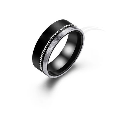 Personnalisation Ringe de mariage météorite pour gravure personnalisée