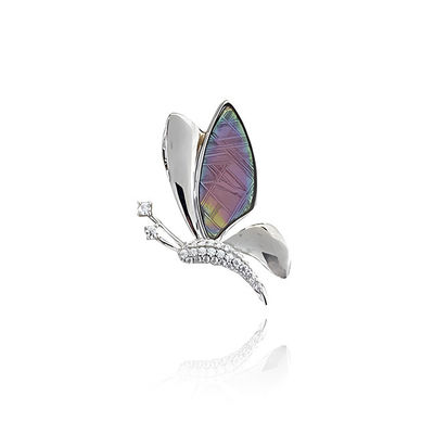 Le pendentif de météorite de papillon vif 925 pendentif en argent sterling élégant