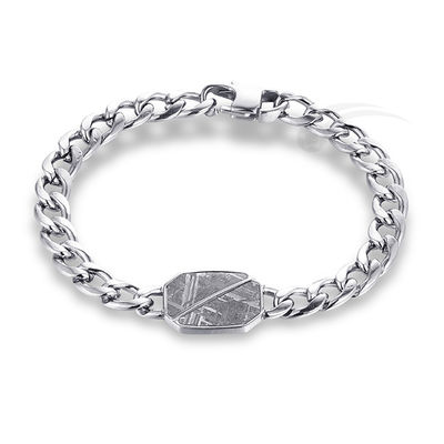 Contemporain météorite bijoux en acier inoxydable port quotidien Bracelet météorite homme